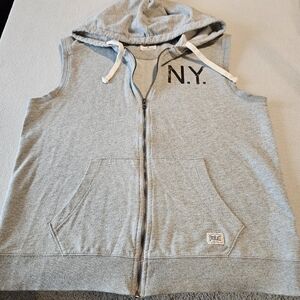 Everlast. Graphics "New York" Hooded Short Sleeve Vest Size XL
